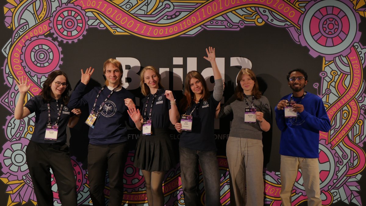 Konferencijoje dalyvavę studentai. VU MIF nuotr.
