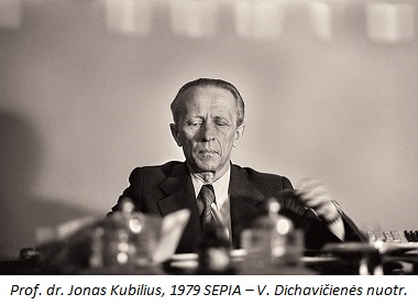 Prof. Jonas Kubilius 1979 m. V