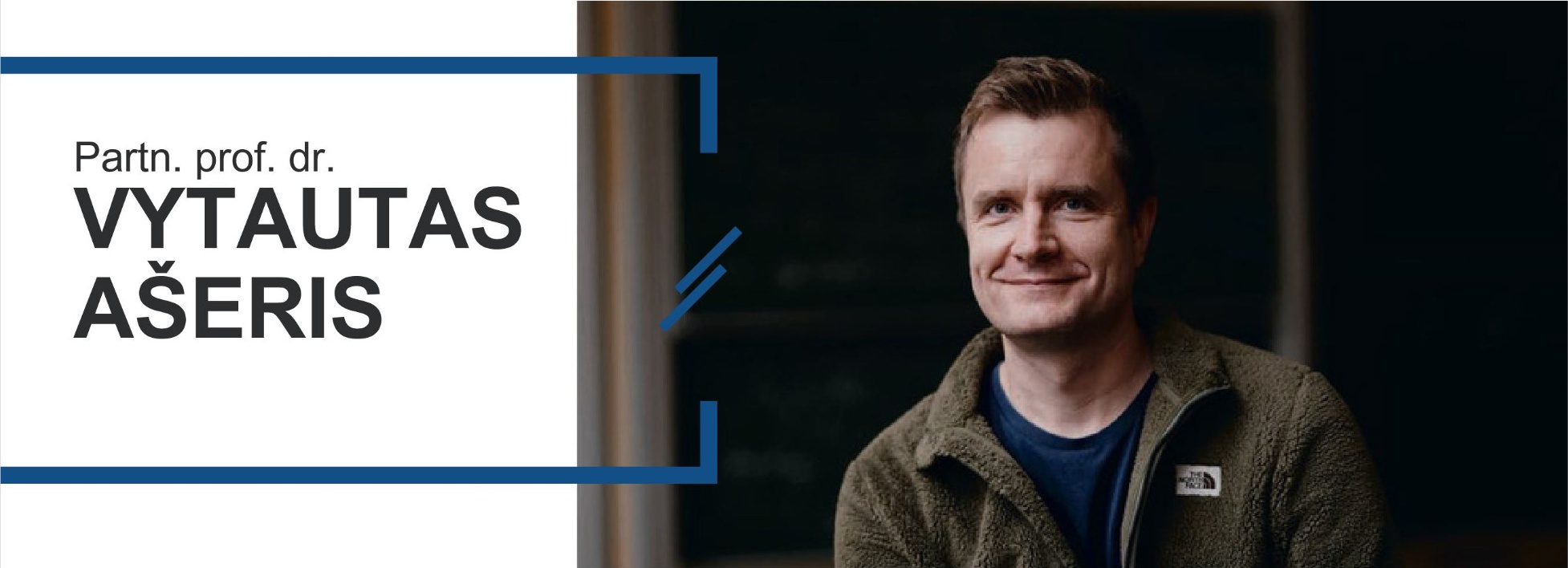 Partn. prof. dr. Vytautas Ašeris pamoka su universiteto dėstyoju